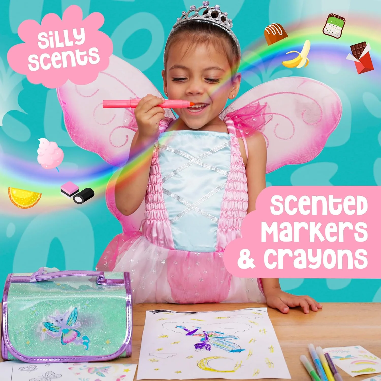 Amitié Lane Scented Markers With Fairy Pencil Case 6YRS+ - Image 5