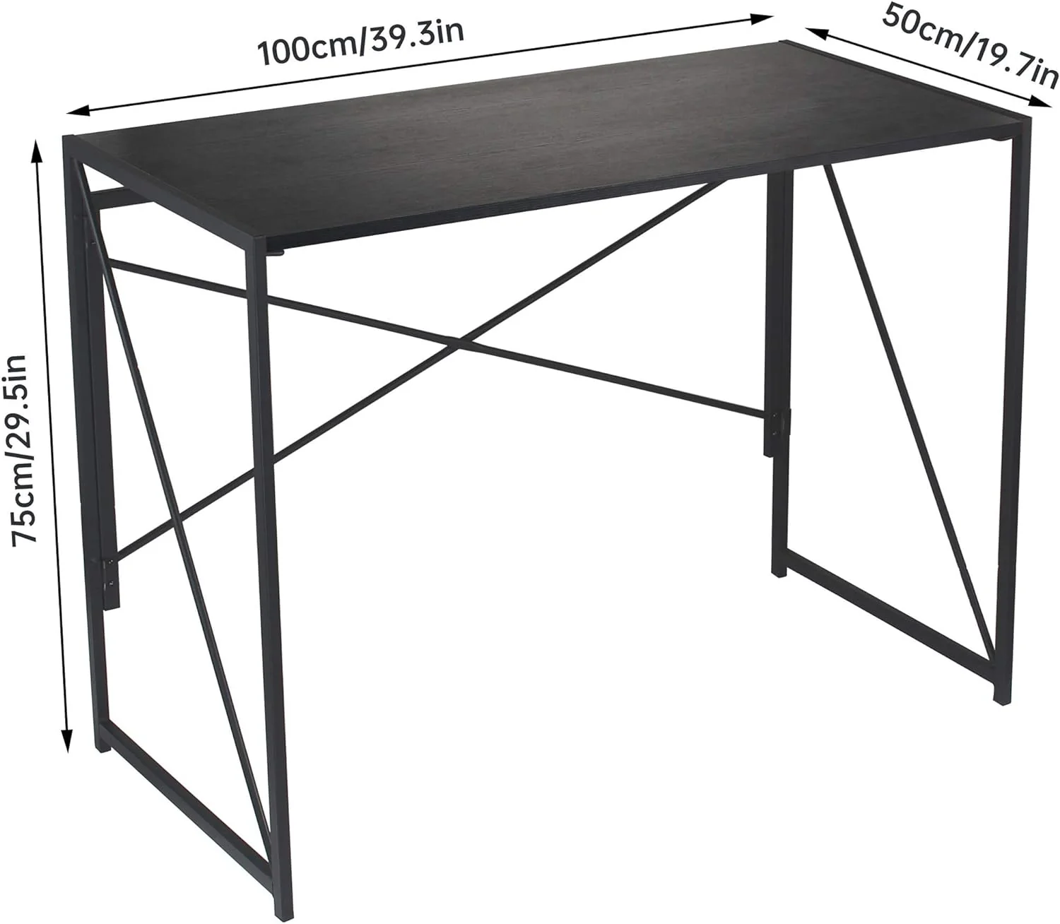 ANJI DEPOT Folding Table/ Desk (Black) - Image 2