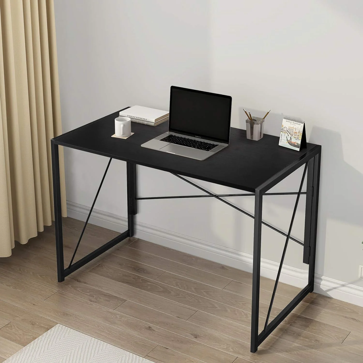 ANJI DEPOT Folding Table/ Desk (Black) - Image 6