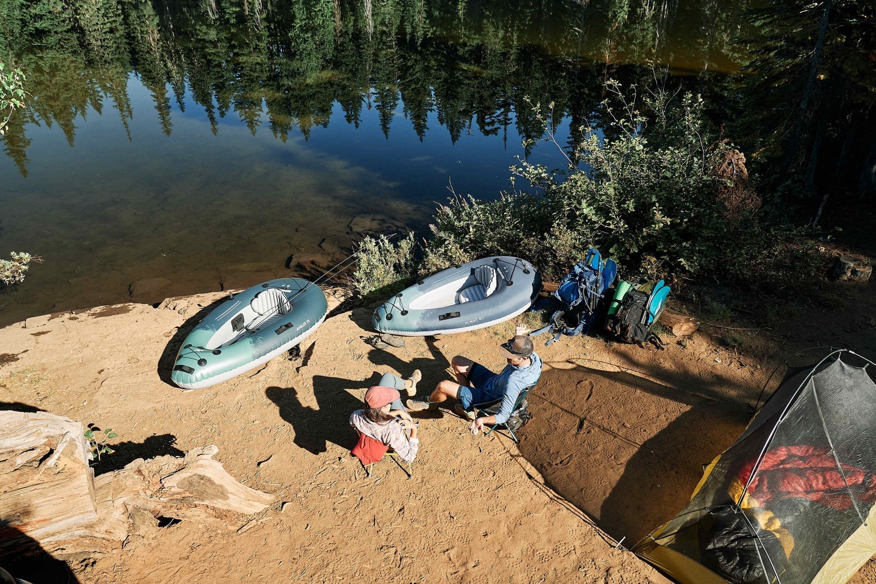 Aquaglide Backwoods Expedition 75 1-Person Inflatable Ultralight Angling Kayak - Image 2