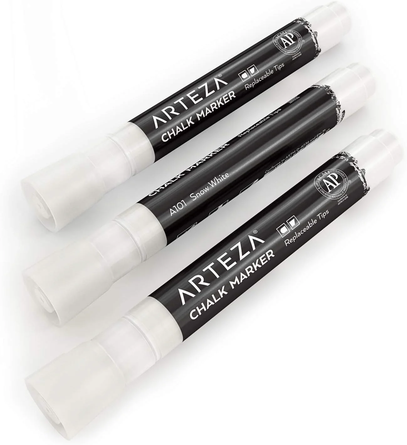 Arteza 150 Chalkboard Labels for Jars, Spice Jar Labels with 3 White Chalk Pens - Image 4