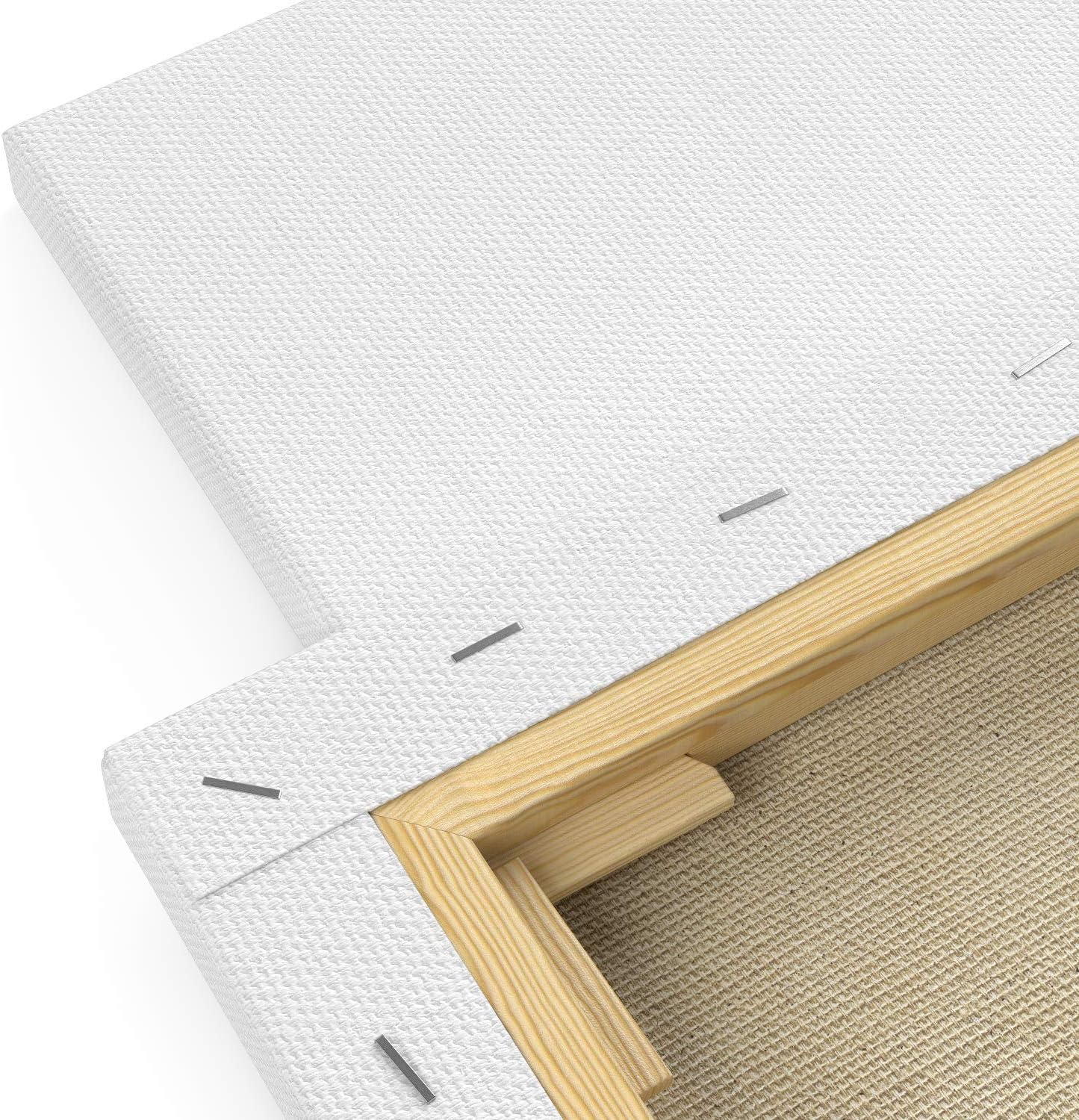 ARTEZA Premium Stretched Canvas - 8"x10" (20x25cm) - 12 Pack - Image 3