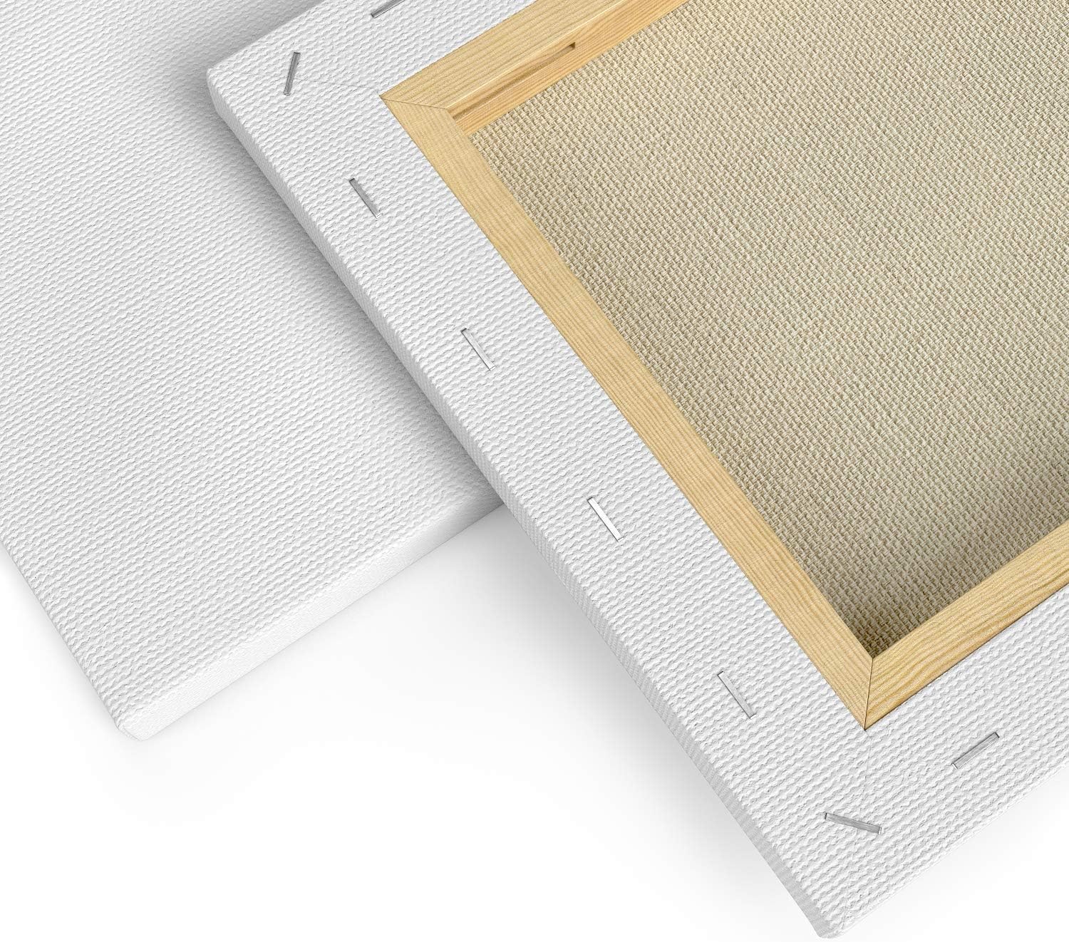 ARTEZA Premium Stretched Canvas - 8"x10" (20x25cm) - 12 Pack - Image 5