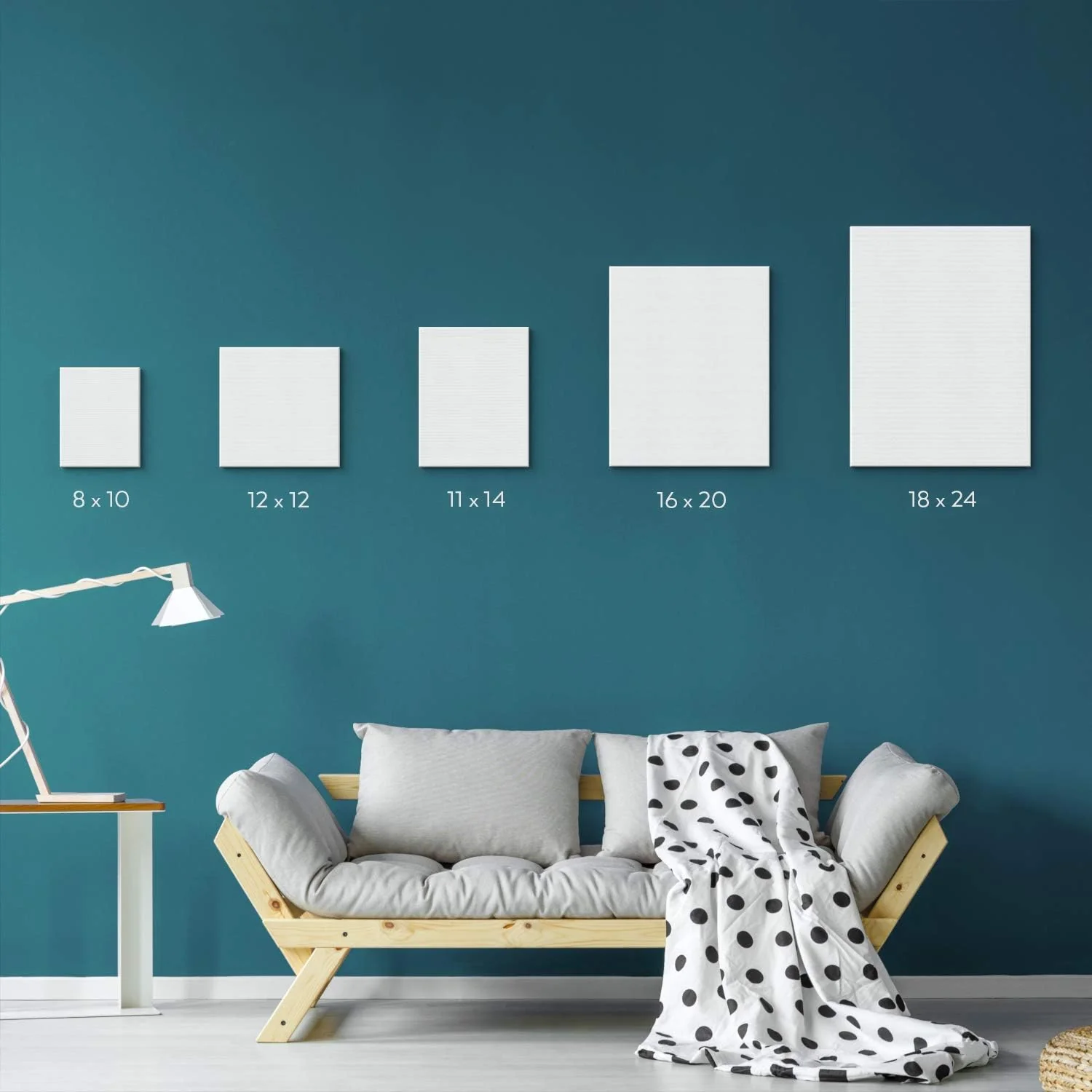 ARTEZA Premium Stretched Canvas - 8"x10" (20x25cm) - 12 Pack - Image 6