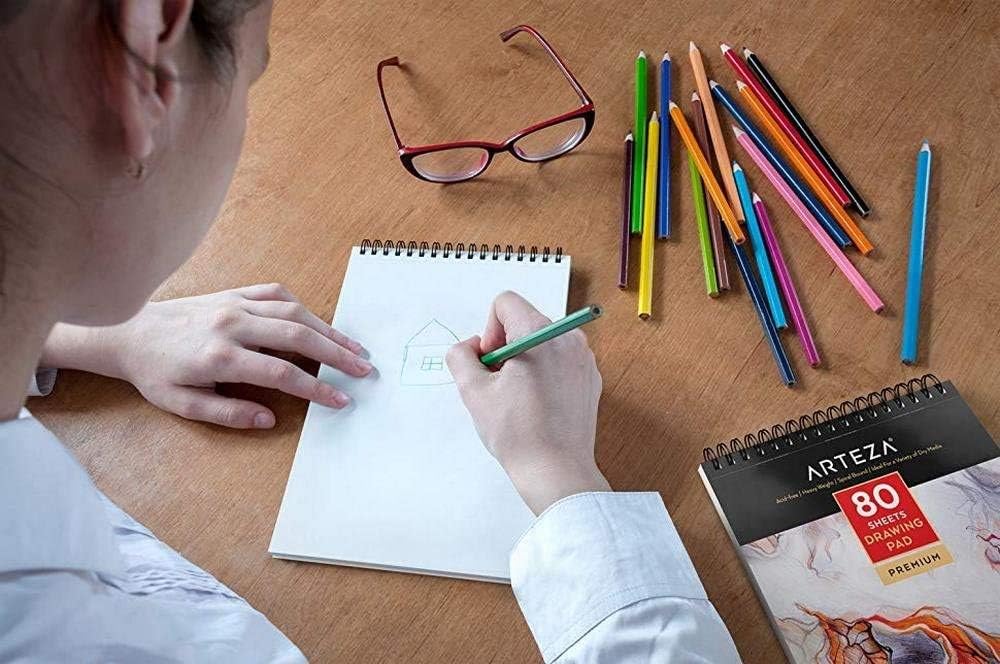 Arteza 22.9 x 30.5cm Drawing Pad - 2 Pack - Image 4