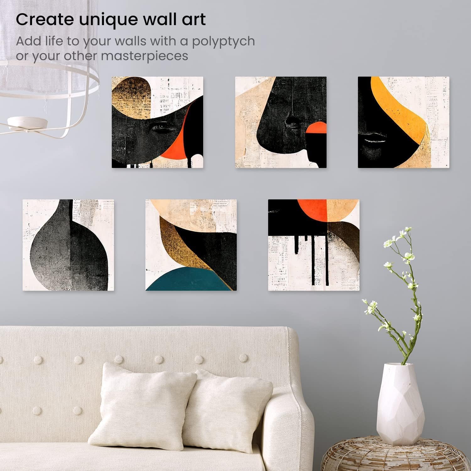 ARTEZA Premium Stretched Square Canvas - 12"x12" (30x30cm) - 8 Pack - Image 6