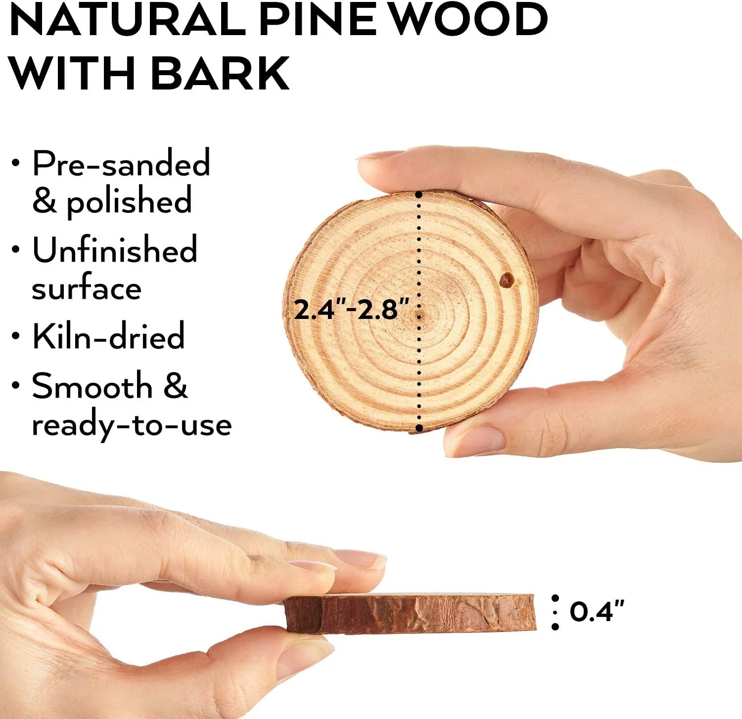 ARTEZA Art Wood Slices (45 Pieces) - Image 6