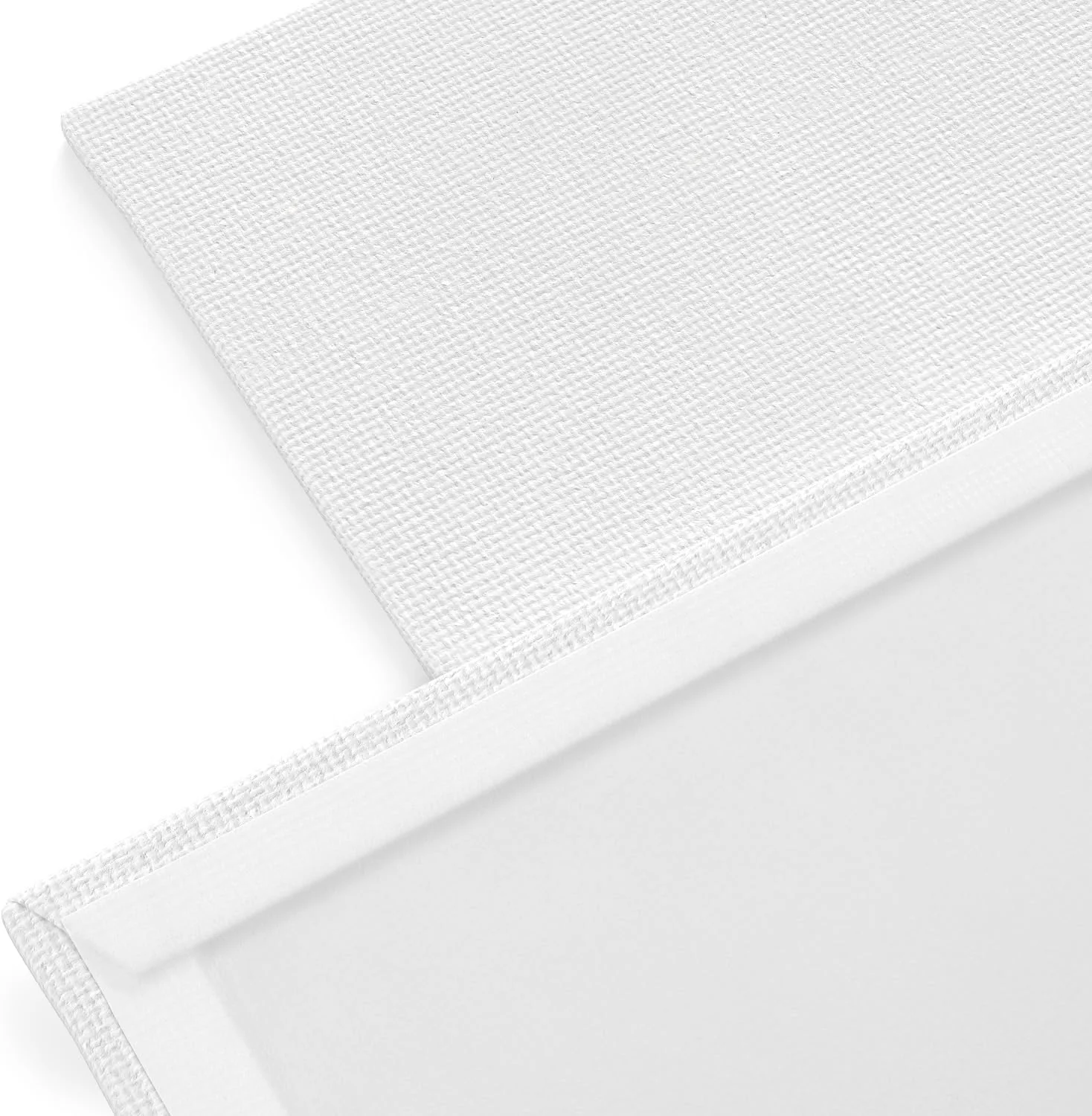 Arteza Blank Square Canvas Panels Boards 8"x8" (20x20cm) - 14 Pack - Image 3