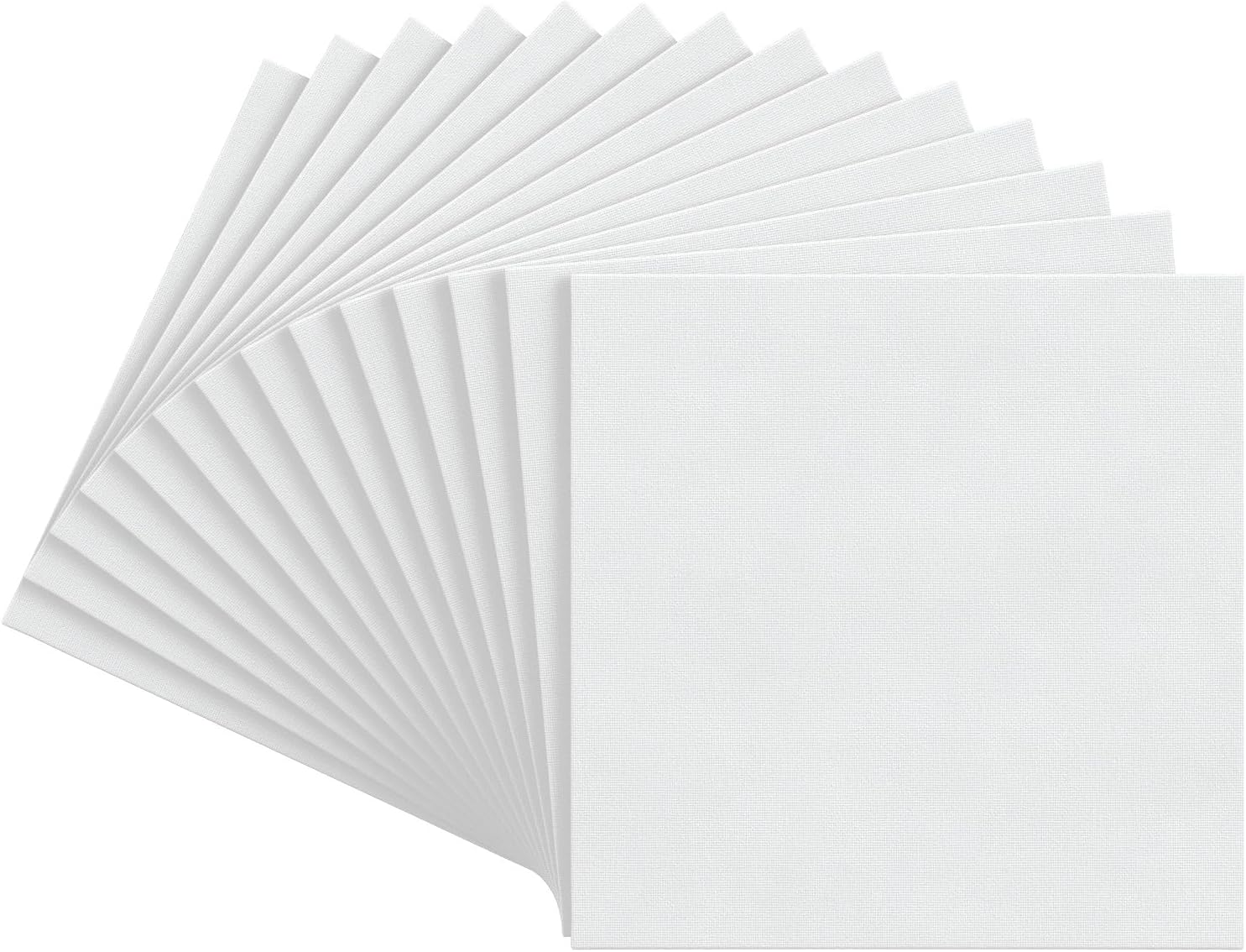 Arteza Blank Square Canvas Panels Boards 8"x8" (20x20cm) - 14 Pack - Image 8