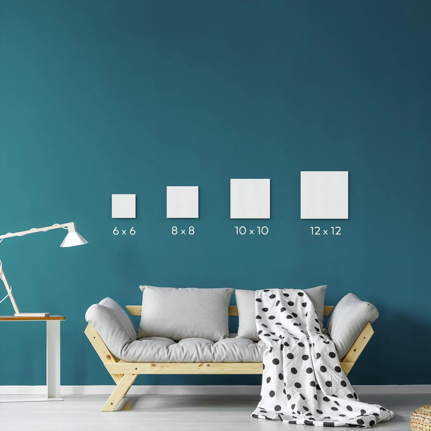 Arteza Blank Square Canvas Panels Boards 8"x8" (20x20cm) - 14 Pack - Image 9