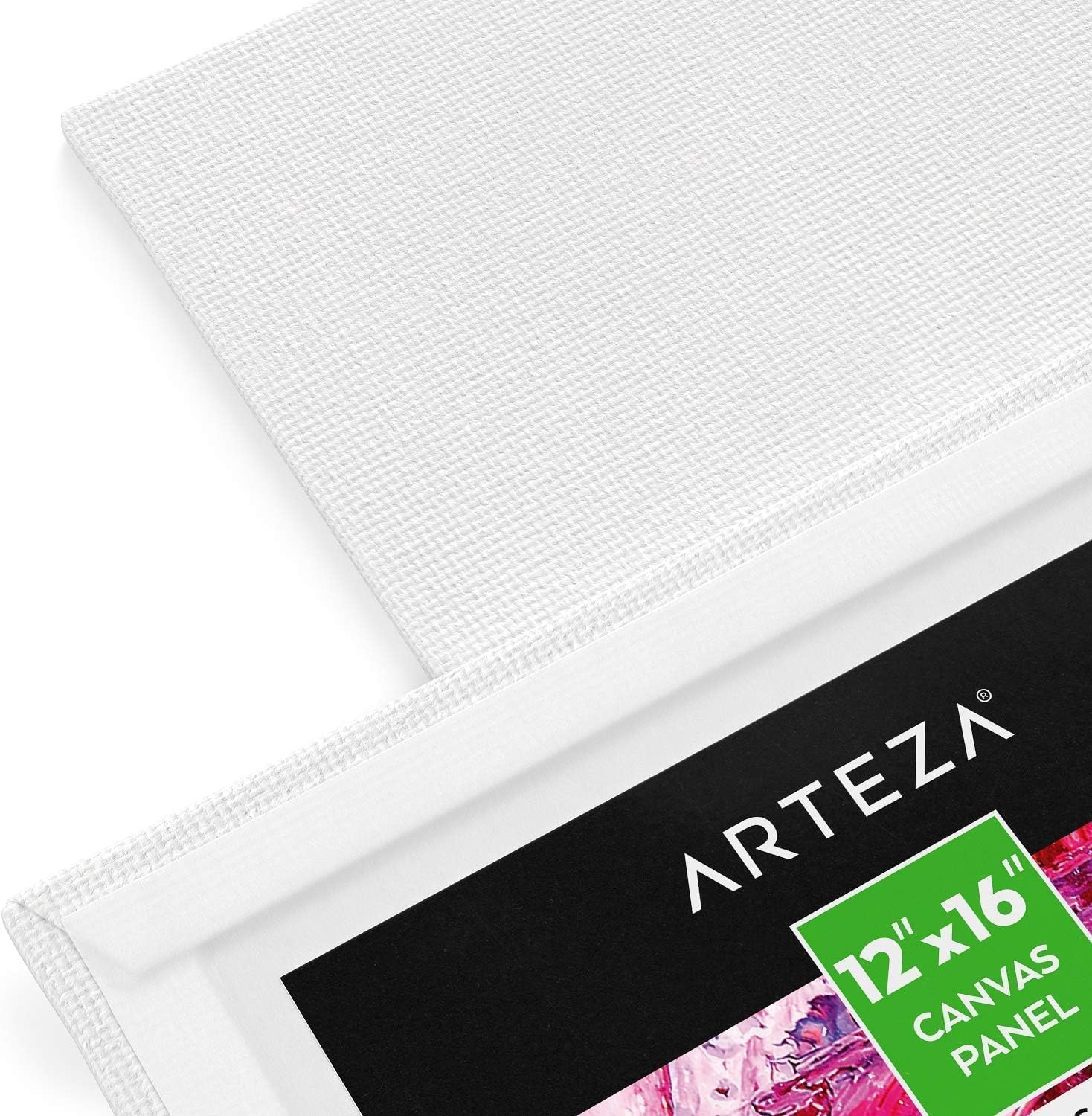 Arteza Canvas Panels For Painting 12" x 16" (30.5 x 40.6cm) - 7 Pack - Image 3