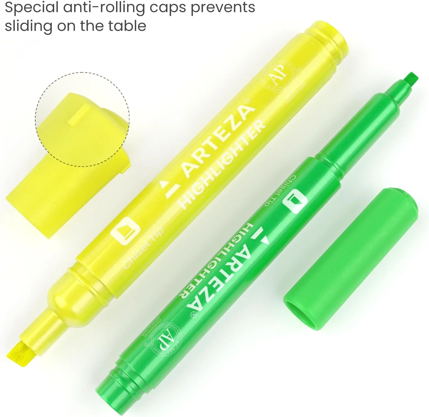 ARTEZA Coloured Highlighter Neon Pens - Set of 60 - Image 5