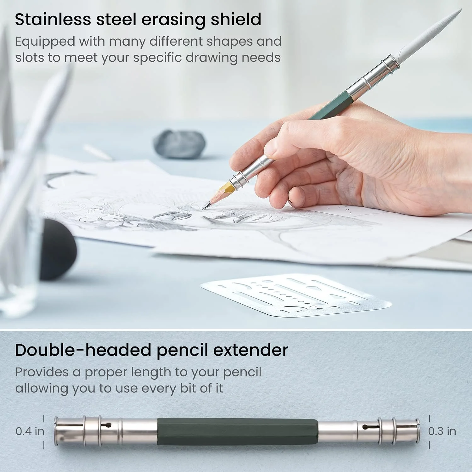 ARTEZA Drawing Kit for Adults, Set of 35 Sketching Tools & Detailing Accessories - Image 4