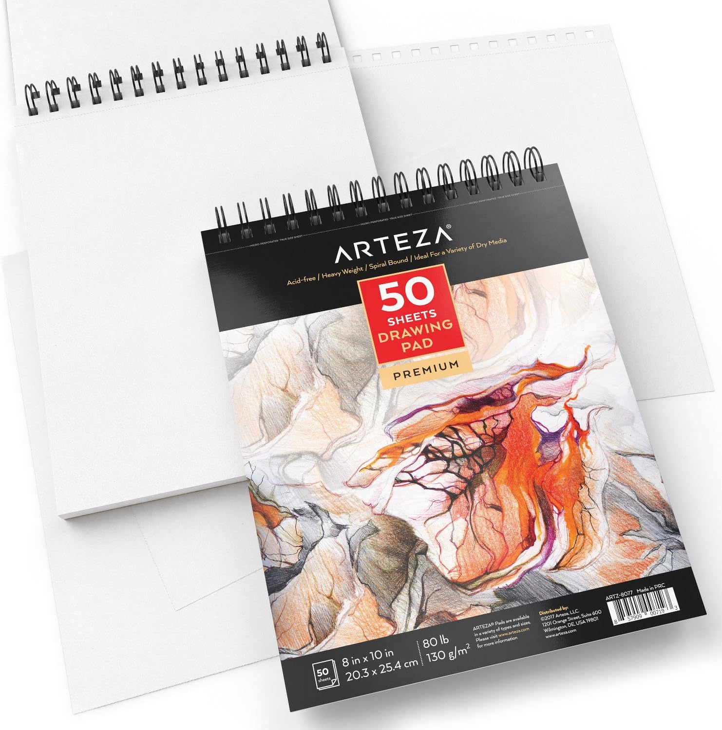 Arteza Drawing Pad 20.3x25.4 cm - Pack of 2 - Image 2