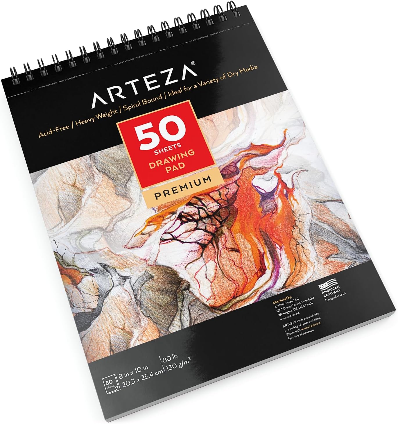 ARTEZA Drawing Pad - 50 Sheets (20.3 x 25.4cm) - Image 2
