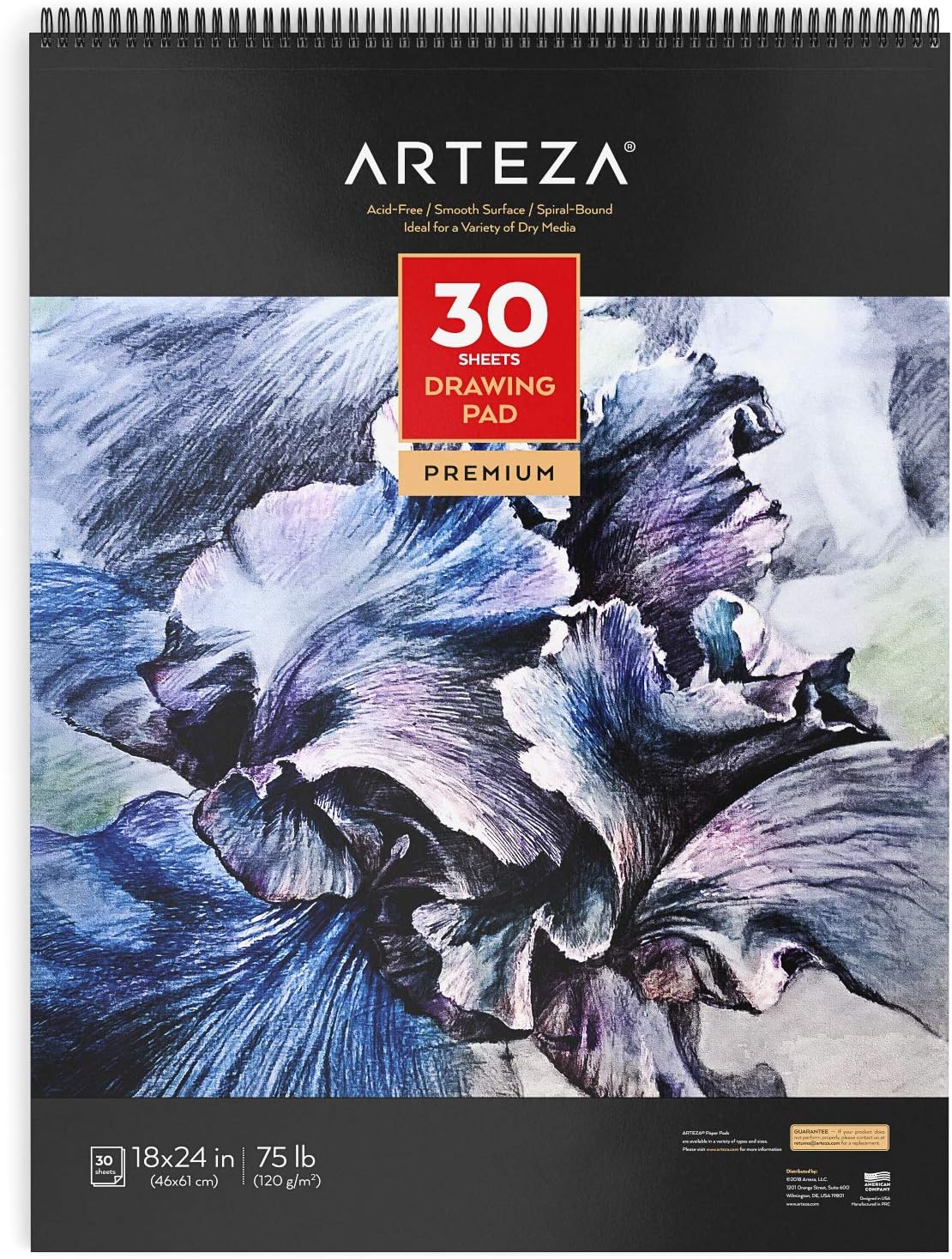 Arteza Large A2 Drawing Pad with Micro-Perforation - 2 Pack (46x61cm) - Image 6
