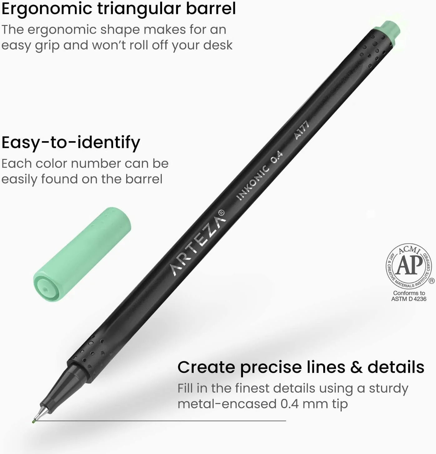 ARTEZA Fineliner Pens Inkonic - 72 Colours - Image 3
