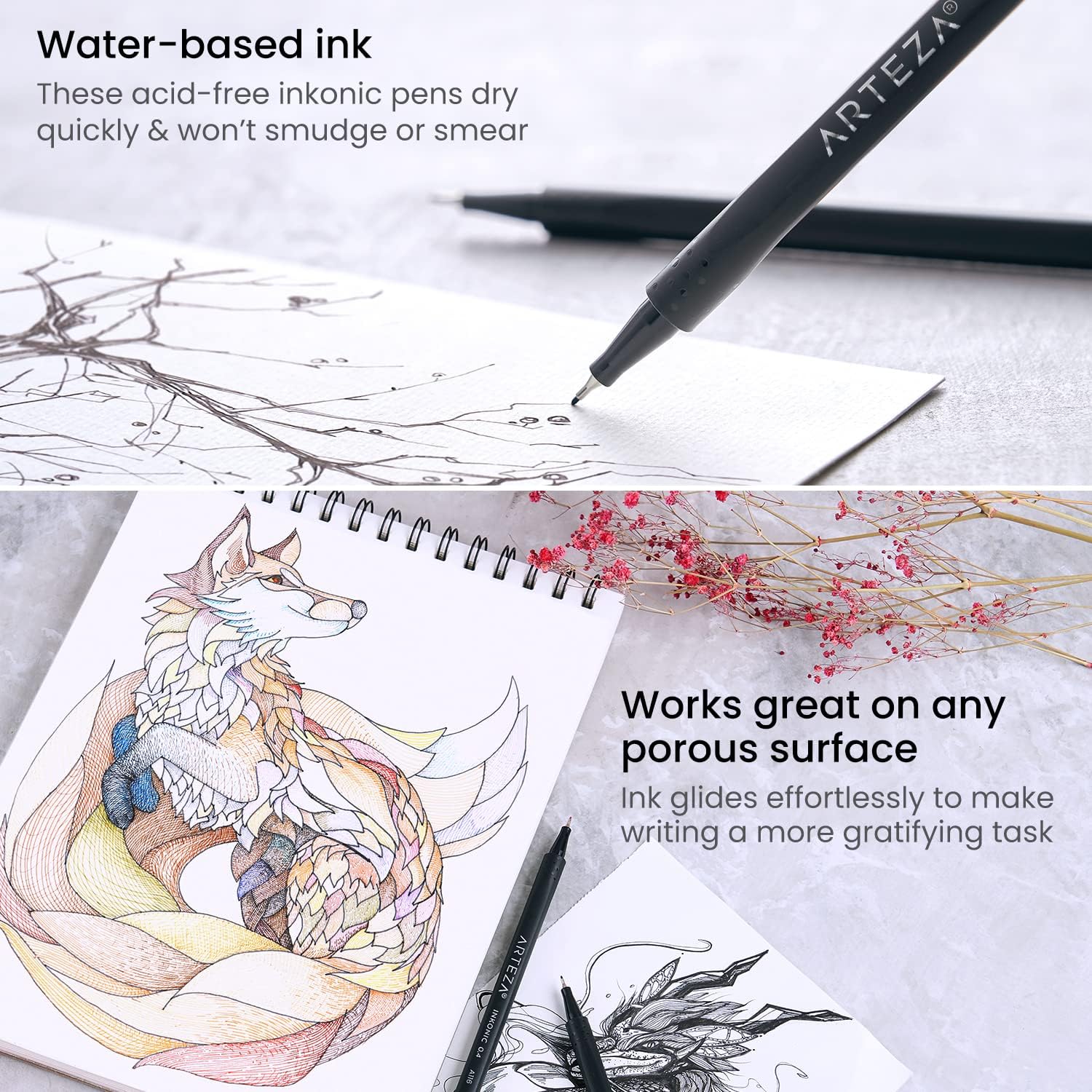 ARTEZA Fineliner Pens Inkonic - 72 Colours - Image 4