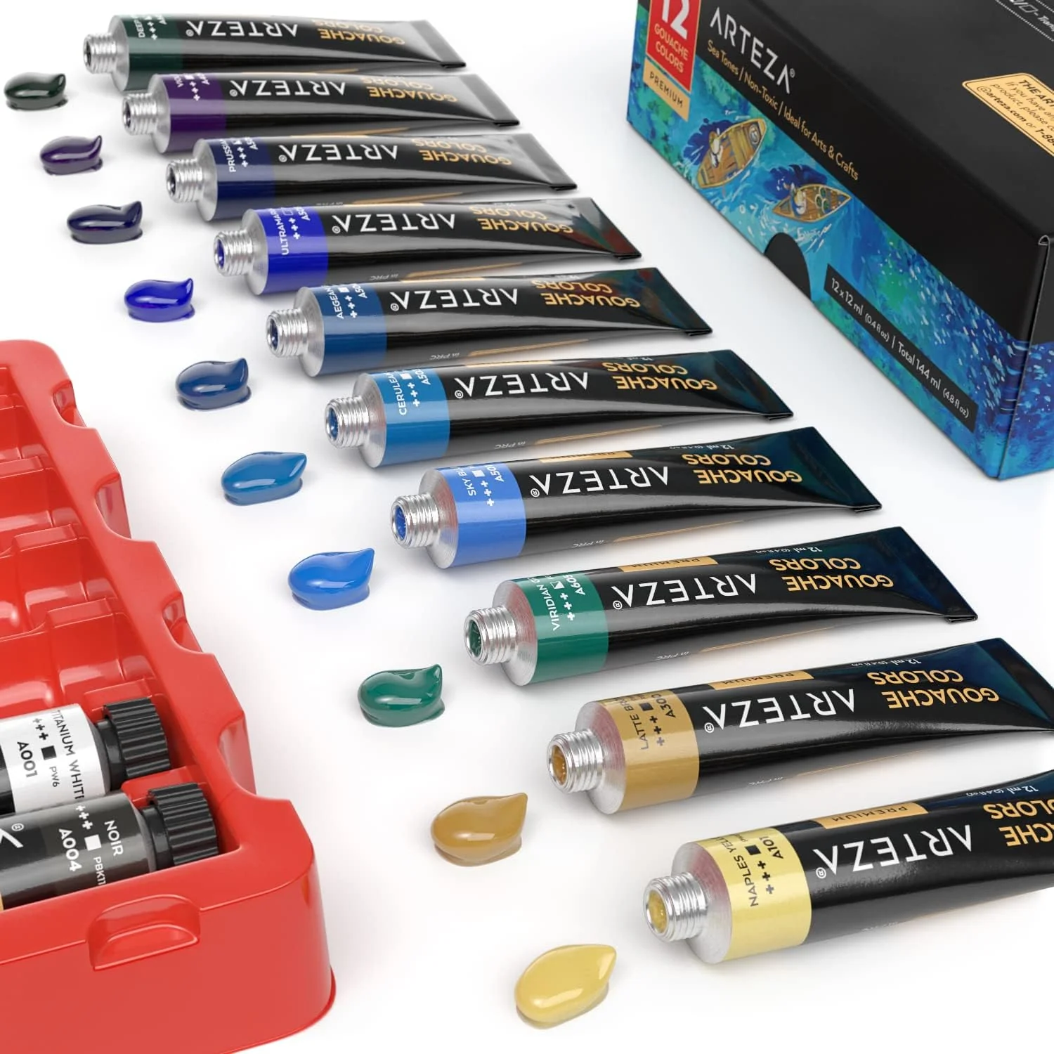 ARTEZA Gouache Paint - 12 Colours - Image 7