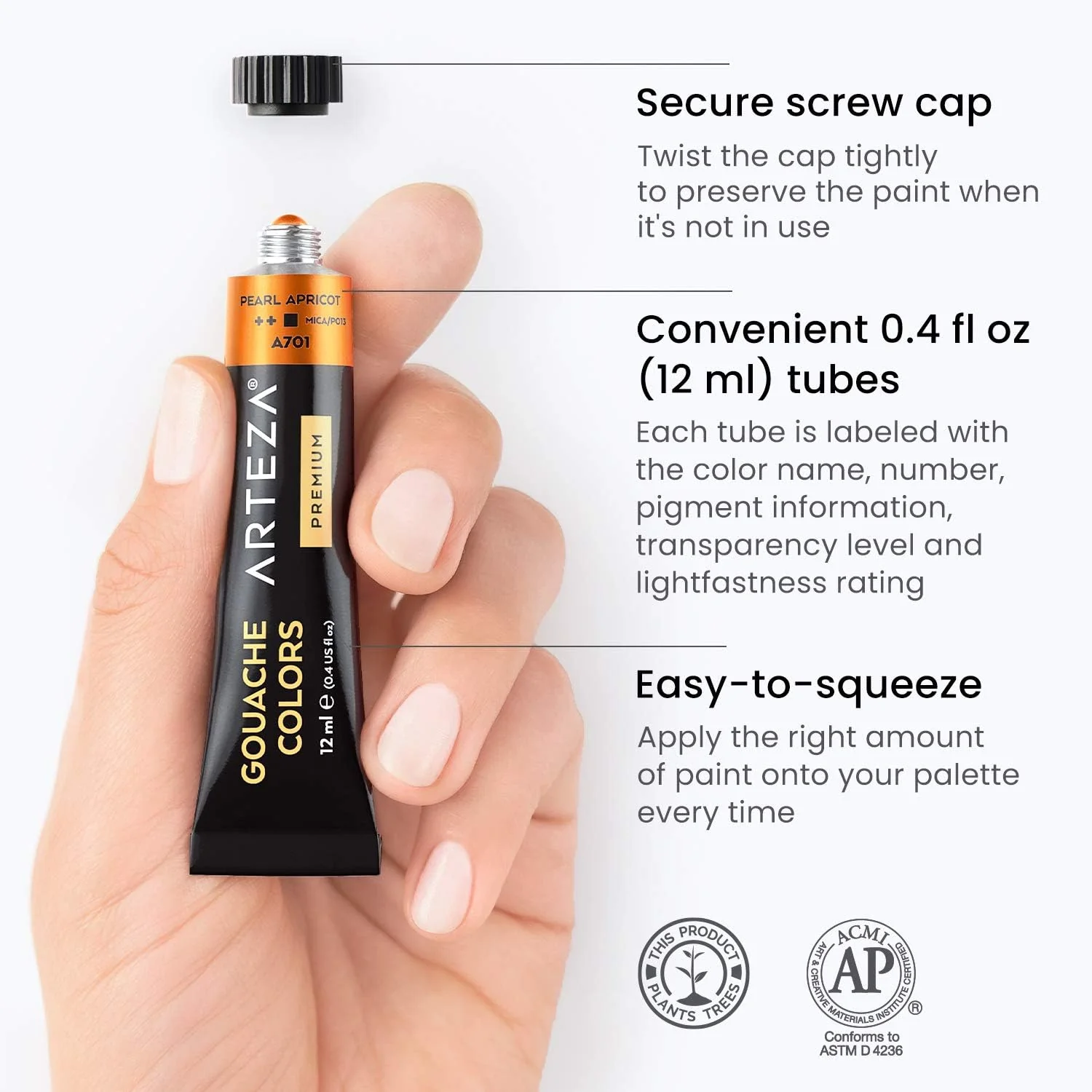 ARTEZA Gouache Painting Art Set - Image 3