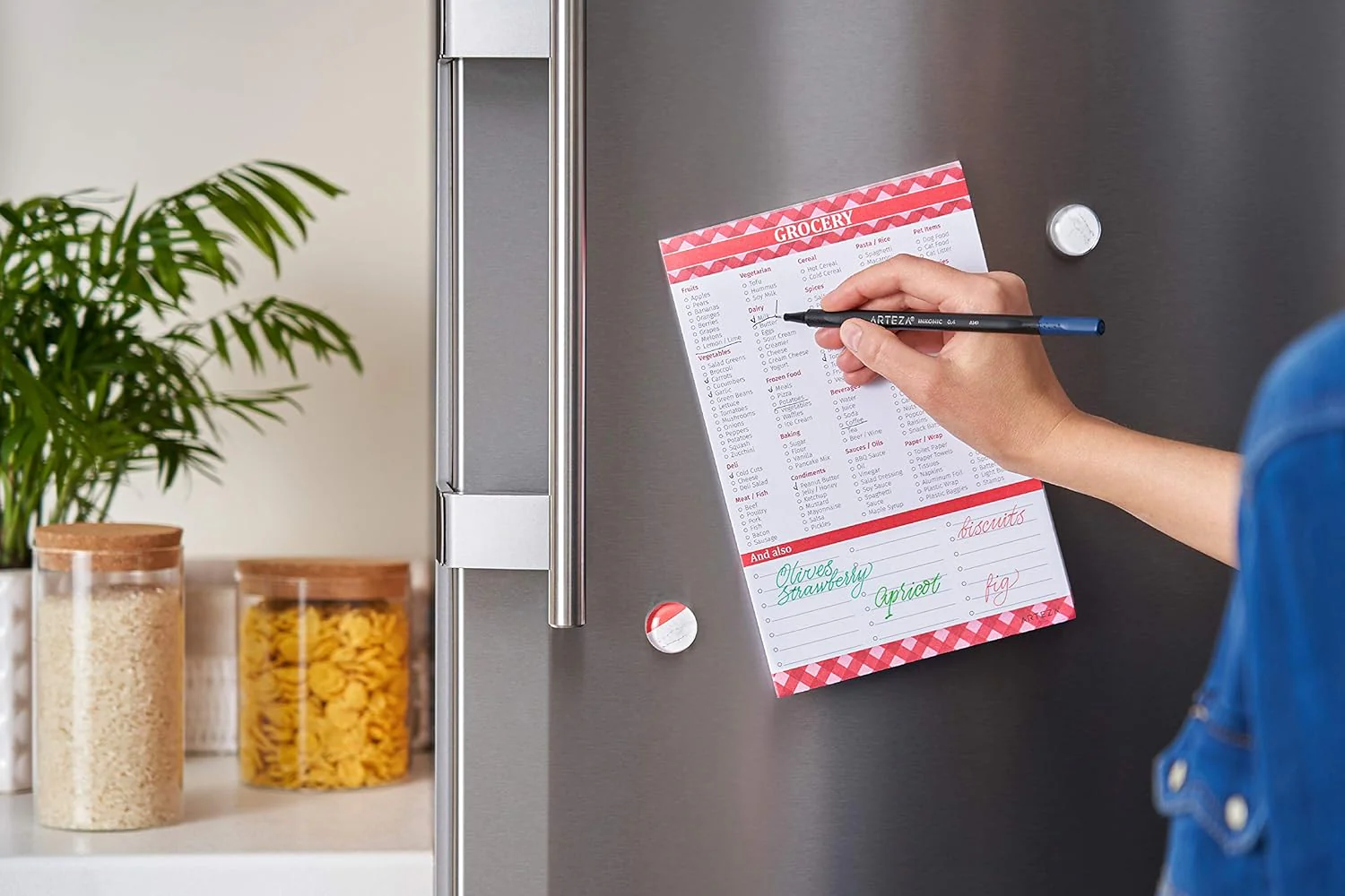 Arteza Grocery List Magnetic Notepad to Do List - Pack of 2 - Image 3