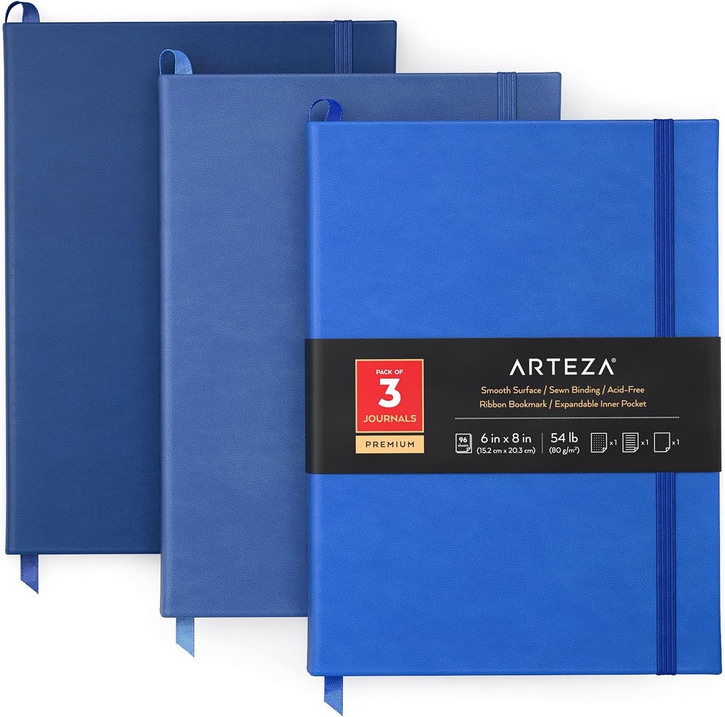 ARTEZA Hardback Notebook 3-Pack