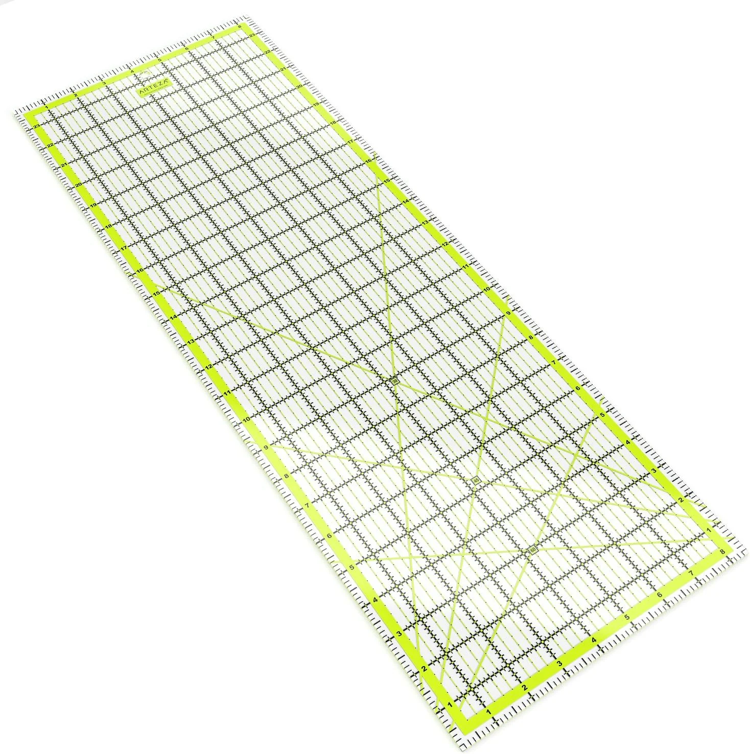 Arteza Laser Cut Acrylic Quilting Ruler 61cm x 21.6cm - Image 2