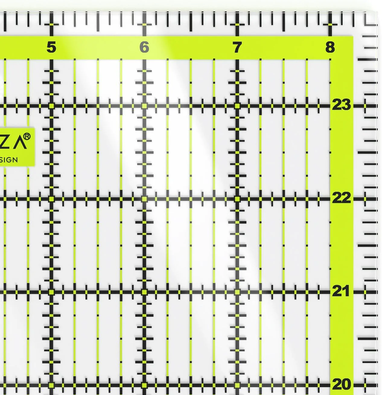Arteza Laser Cut Acrylic Quilting Ruler 61cm x 21.6cm - Image 3