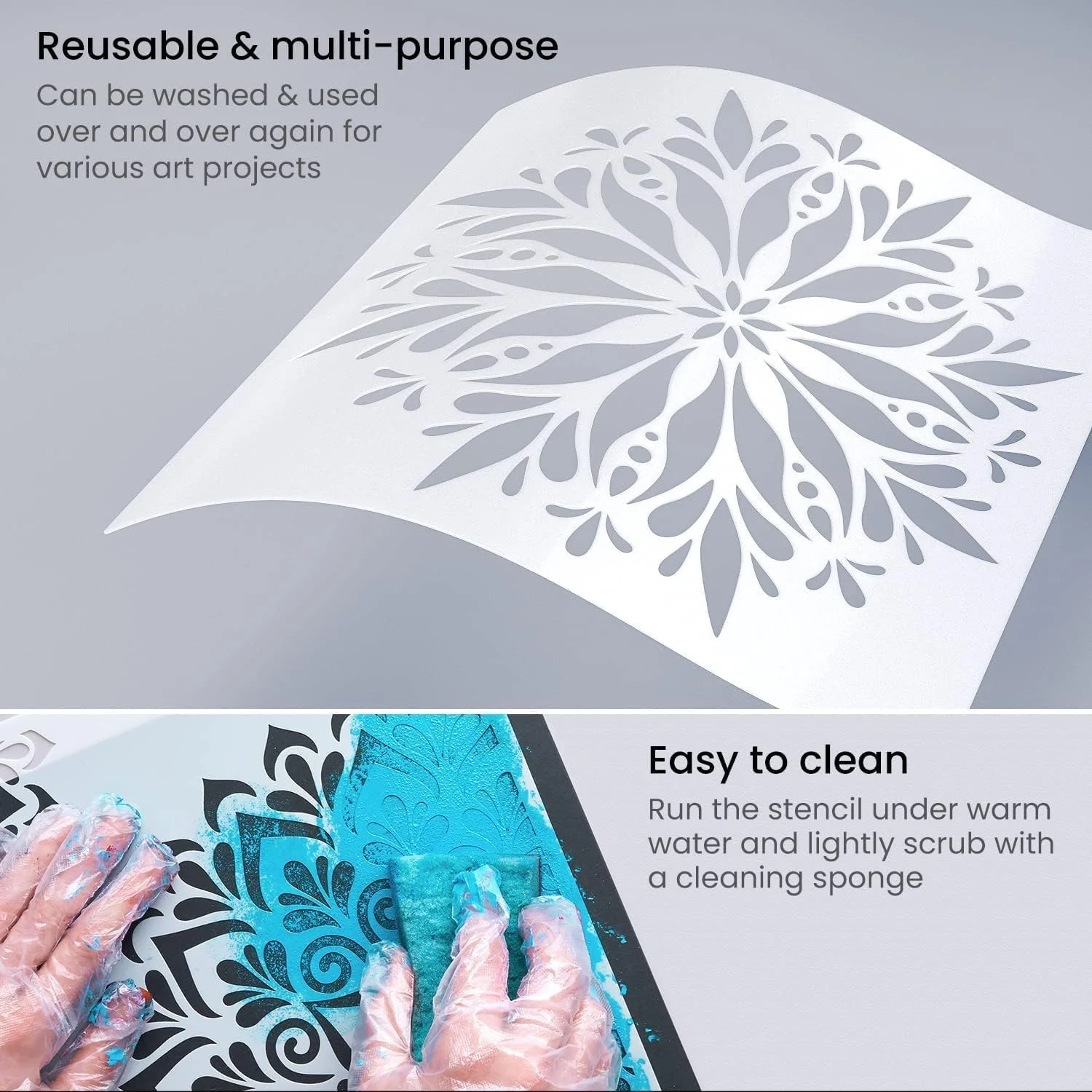 Arteza Mandala Stencils for Painting - 12 Designs - Image 3