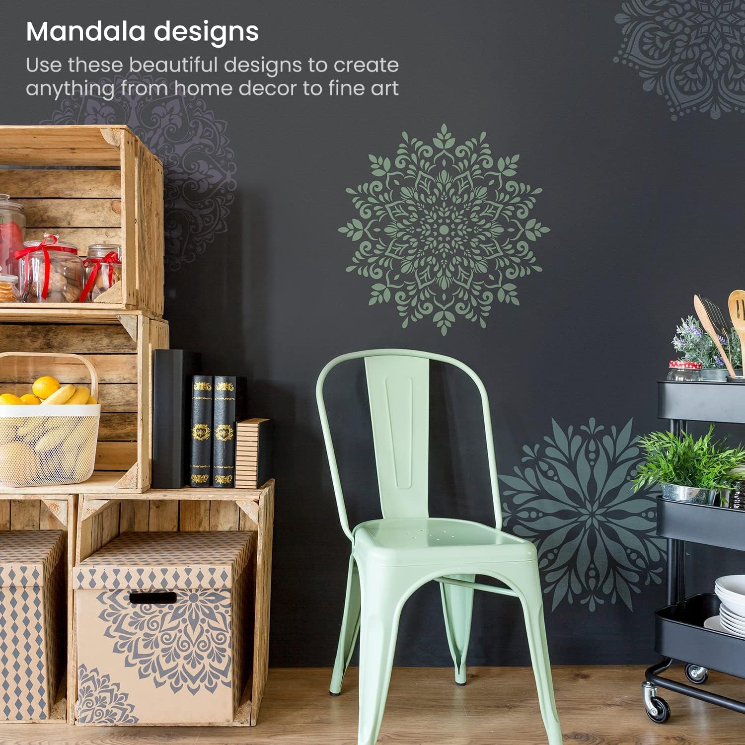 Arteza Mandala Stencils for Painting - 12 Designs - Image 8