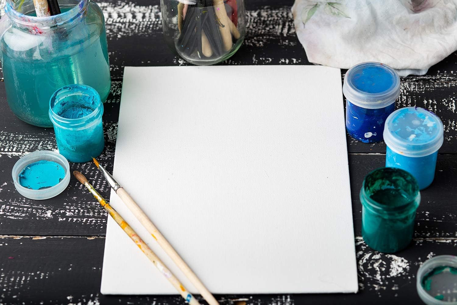 Arteza Paint Canvases - 10"x10" (25x25cm) - 14 Pack - Image 3