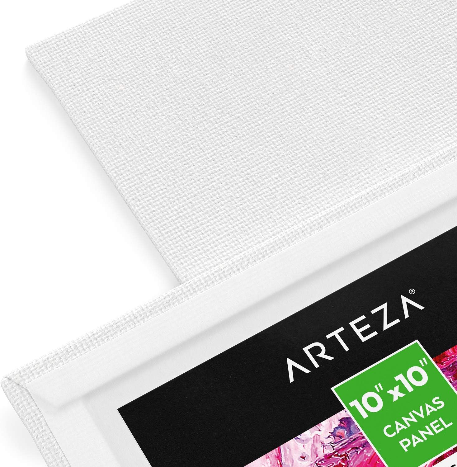 Arteza Paint Canvases - 10"x10" (25x25cm) - 14 Pack - Image 4