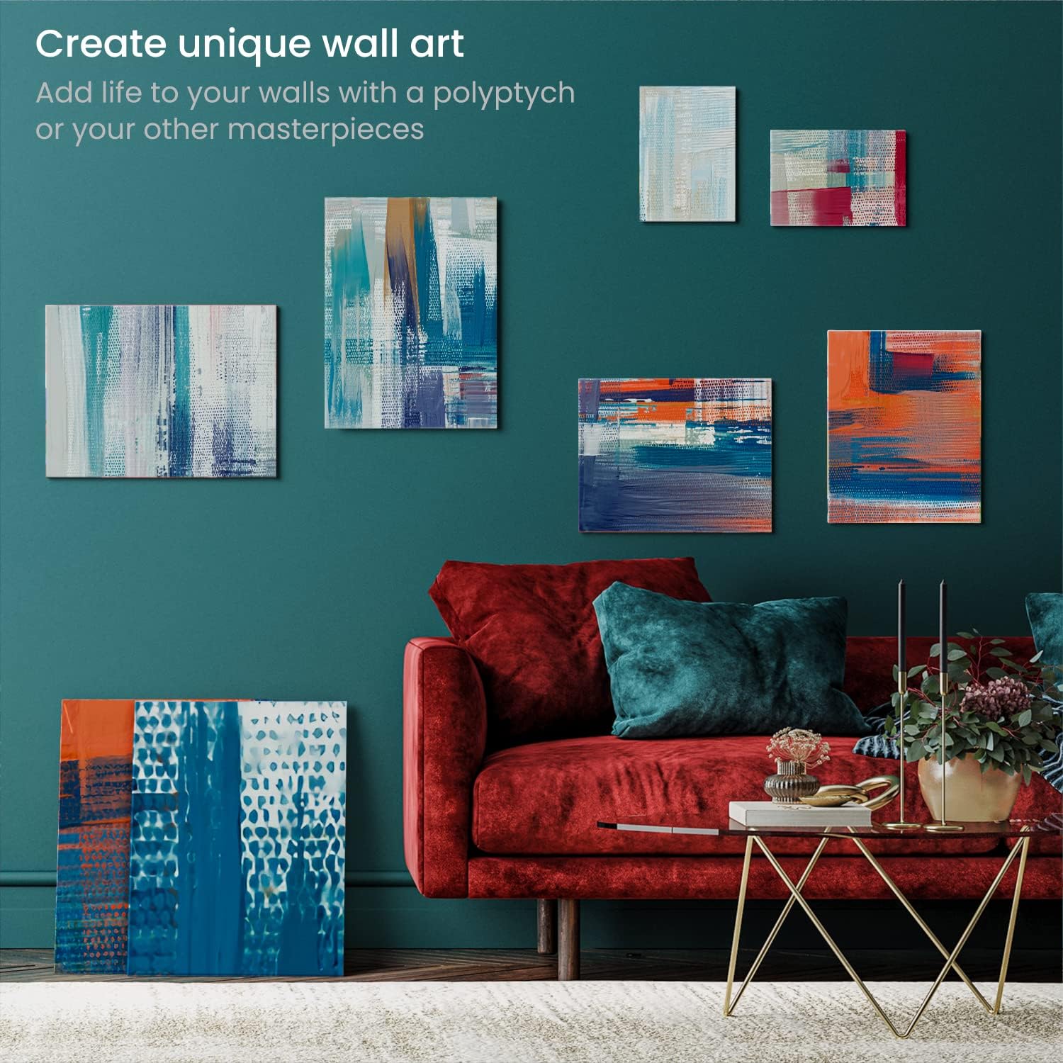 Arteza Painting Canvas Panels Multi Pack - 28 Pack - Image 6