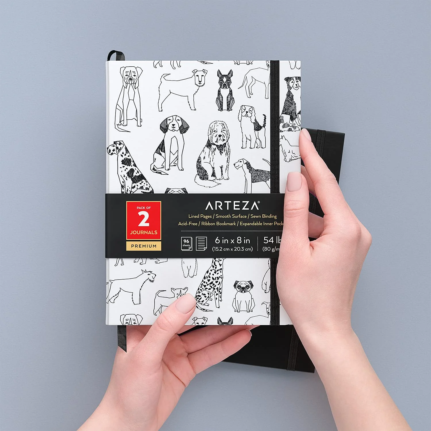 ARTEZA Pocket Notebooks - Set of 2 (15.2x20.3cm) - Image 2