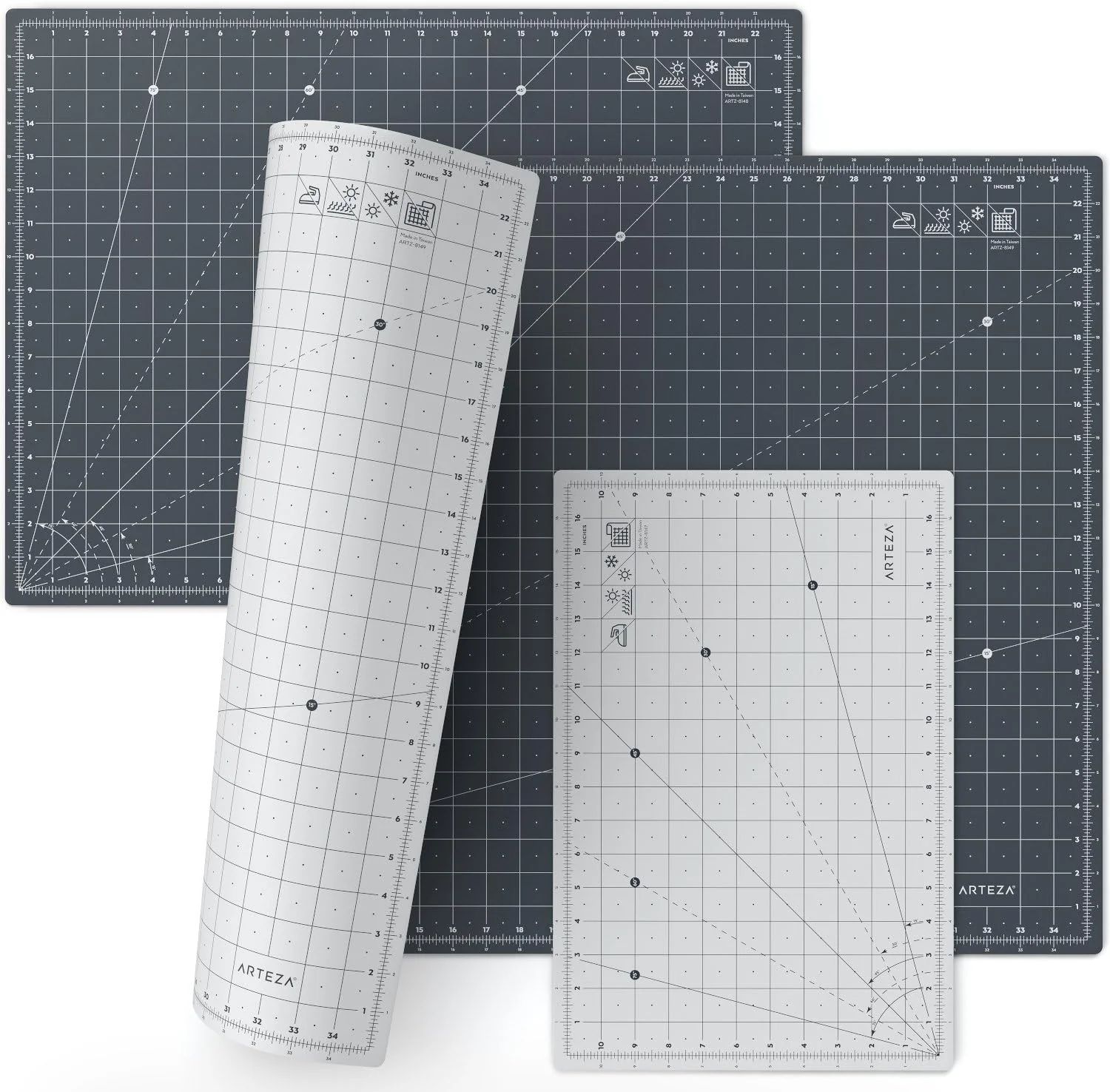 Arteza Self Healing Rotary Cutting Mat - 18 x 12in (30cm x 46cm) - Image 2