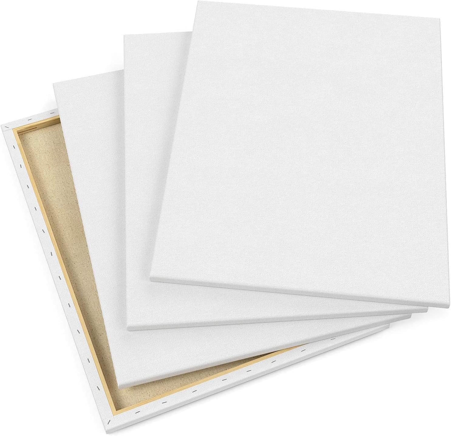Arteza Stretched Art Canvas - 18"x24" (45.7x61cm) - 4 Pack - Image 3
