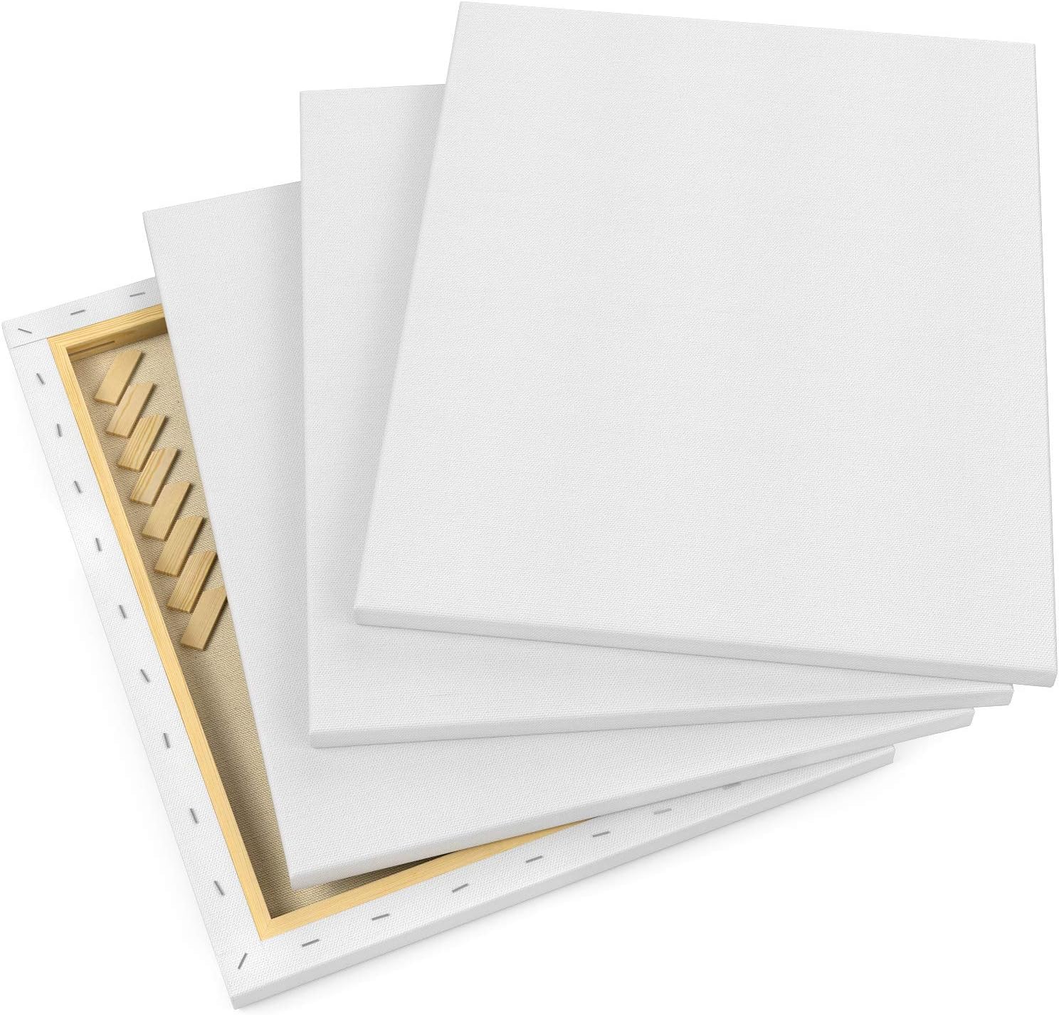 Arteza Stretched Canvas - 16"x20" (40.6x50.8cm) - 6 pack - Image 4