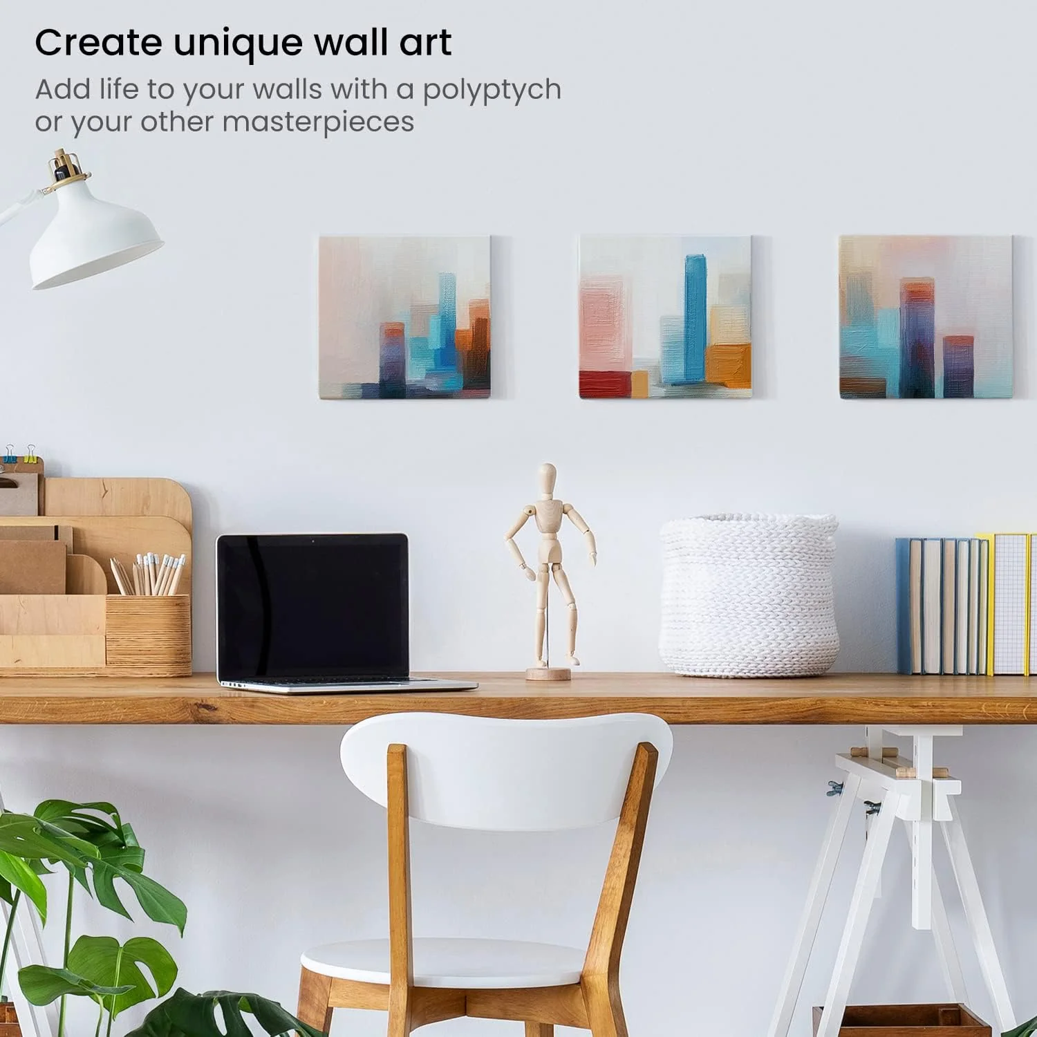 Arteza Stretched Square Canvas - 7.9"x7.9" (20cmx20cm) - 6 Pack - Image 6