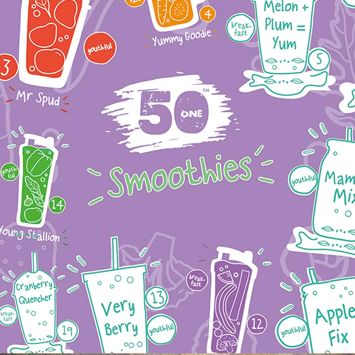 Atlas & Green 50 Smoothies to Make Scratch Off Poster - Image 4