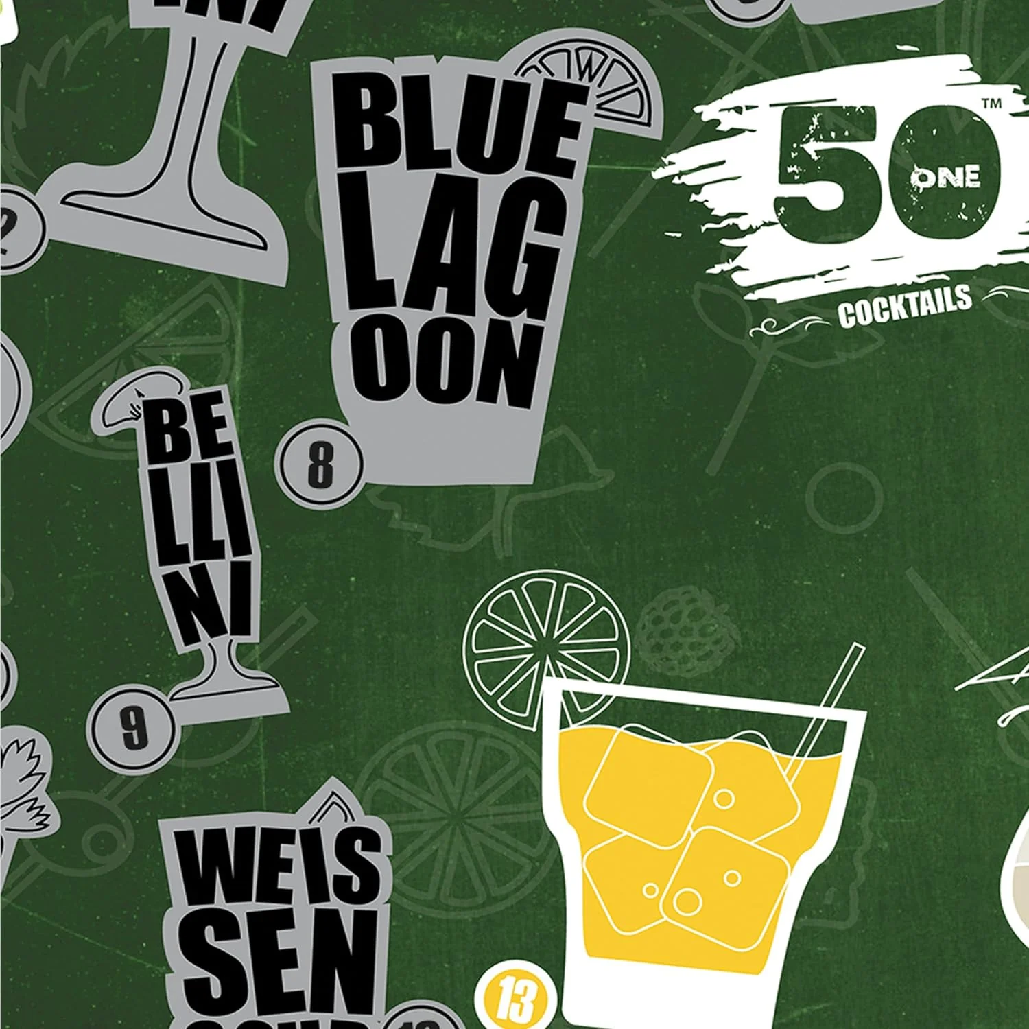 Atlas & Green 50 Cocktails to Make Scratch Off Poster - Image 4