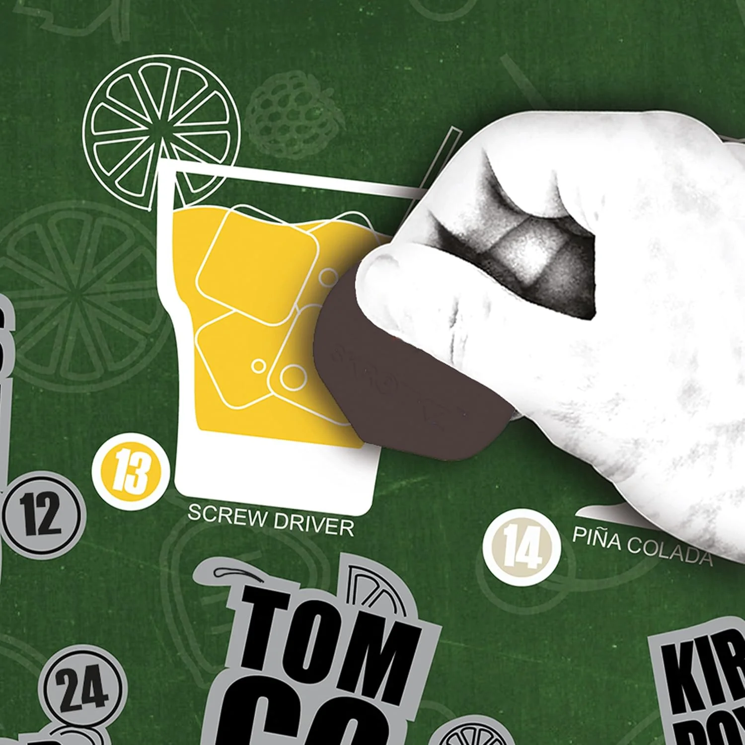 Atlas & Green 50 Cocktails to Make Scratch Off Poster - Image 5