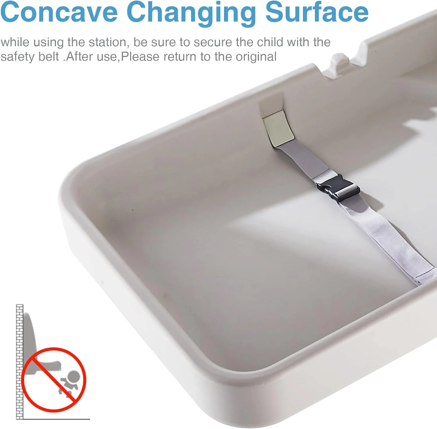 Baby Changing Station - Vertical Wall Mounted Changing Table - Commercial or Domestic - Image 4