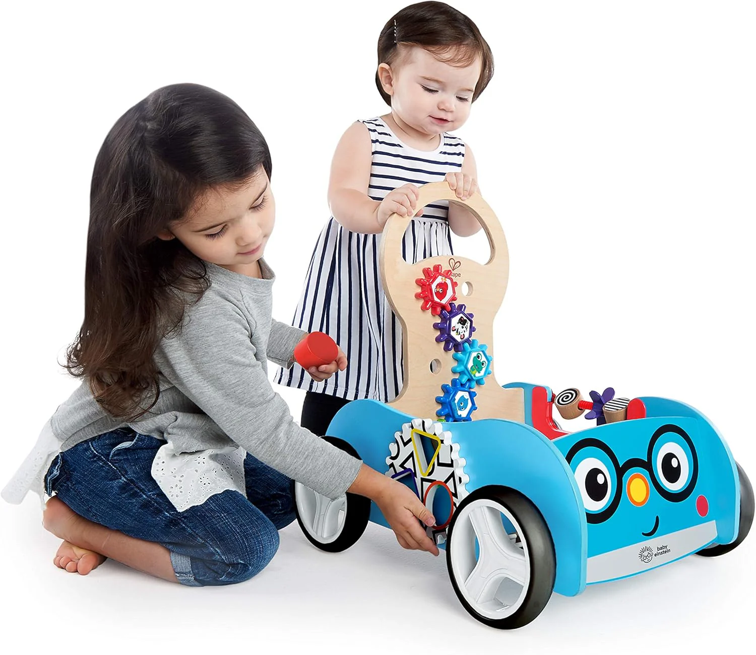 Baby Einstein Discovery Buggy Wooden Activity Walker & Wagon - Image 2