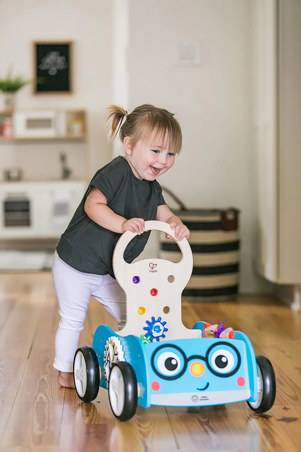 Baby Einstein Discovery Buggy Wooden Activity Walker & Wagon - Image 4