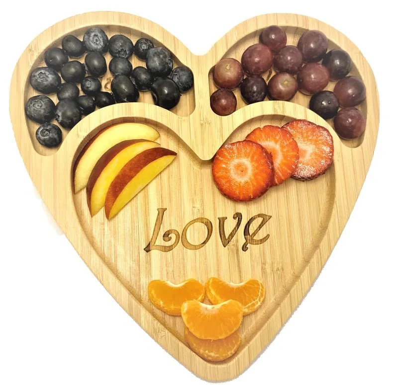 Baby & Toddler Heart Shaped Bamboo Suction Plate - Image 3