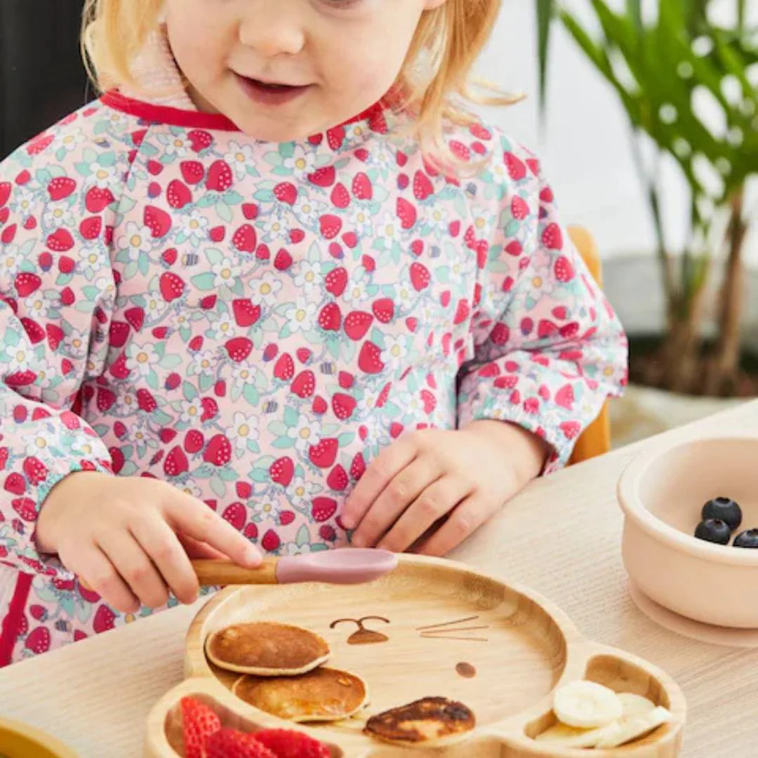 Baby & Toddler Bamboo Mouse Suction Plate & Spoon Set - Image 6