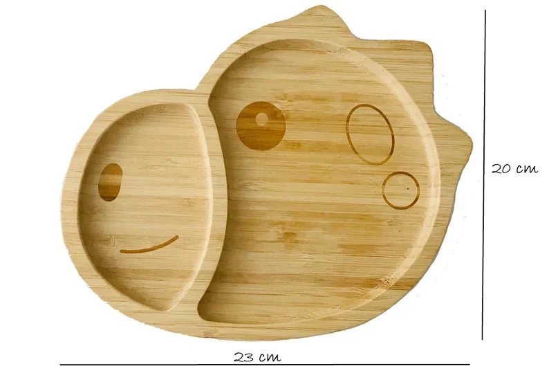 Baby & Toddler Dinosaur Shaped Bamboo Suction Plate - Image 3