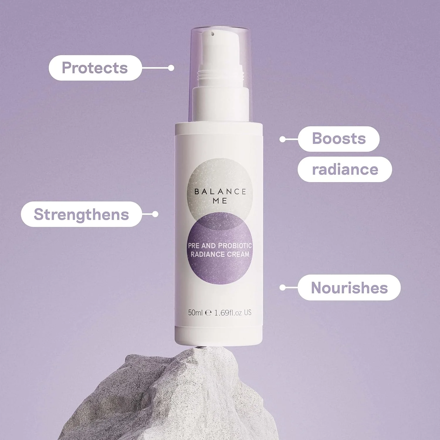 Balance Me Pre And Probiotic Radiance Cream With Squalane 50ml - Image 2