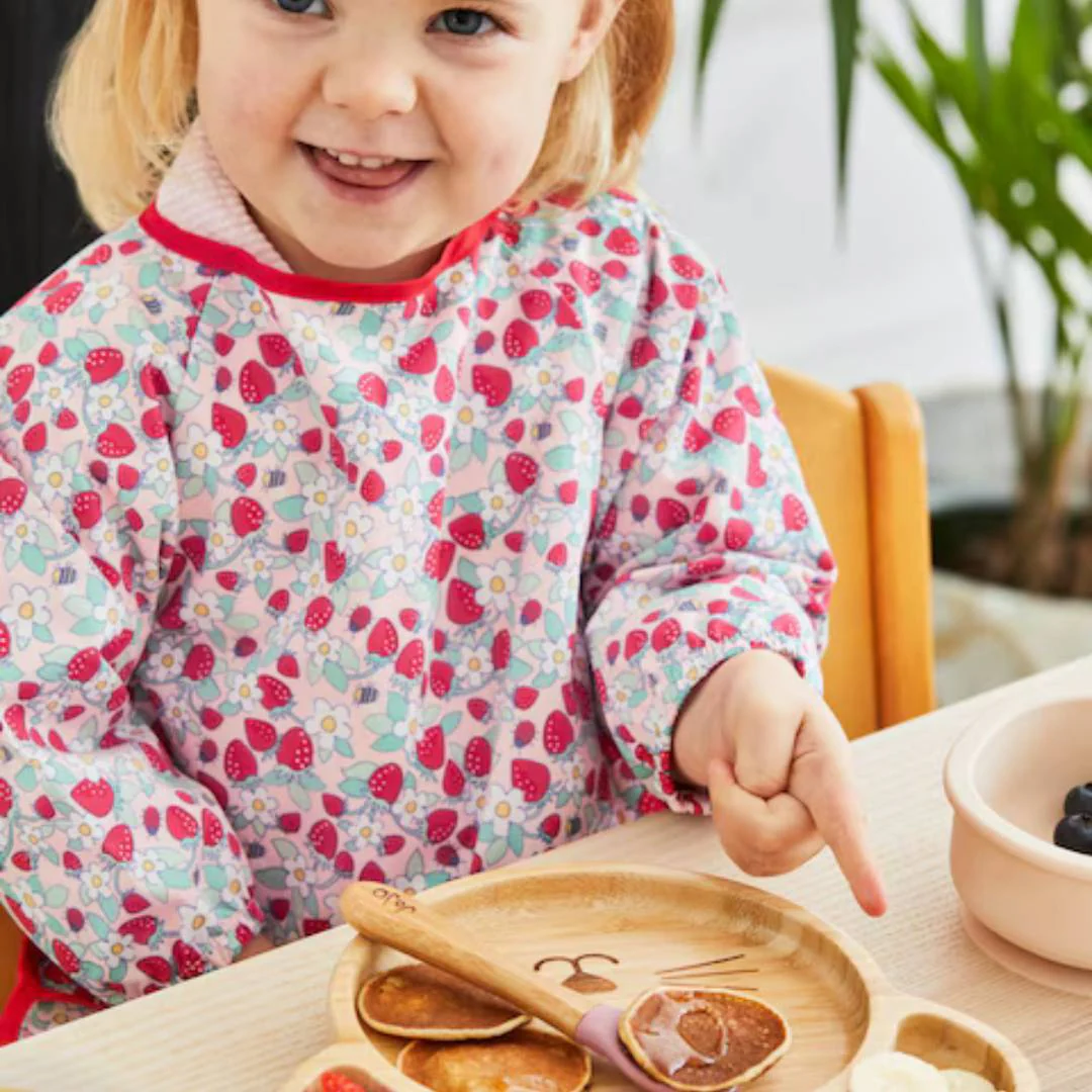 Baby & Toddler Bamboo Mouse Suction Plate & Spoon Set - Image 4