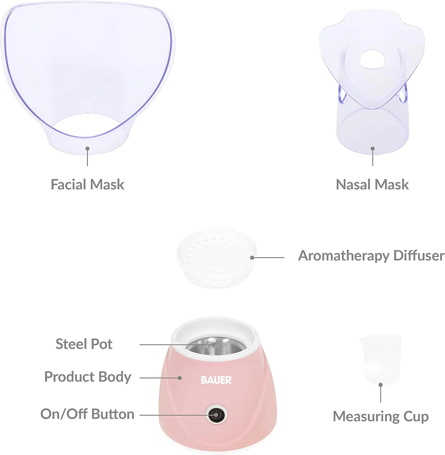 Bauer Professional Aqua Care Facial Steamer 38689 - Image 6